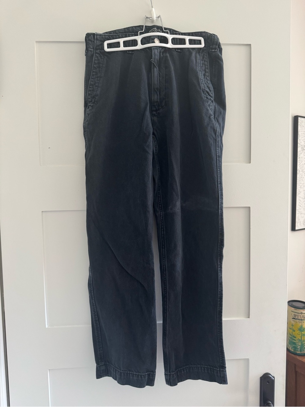 Abercrombie & Fitch Black Straight-Leg Pants